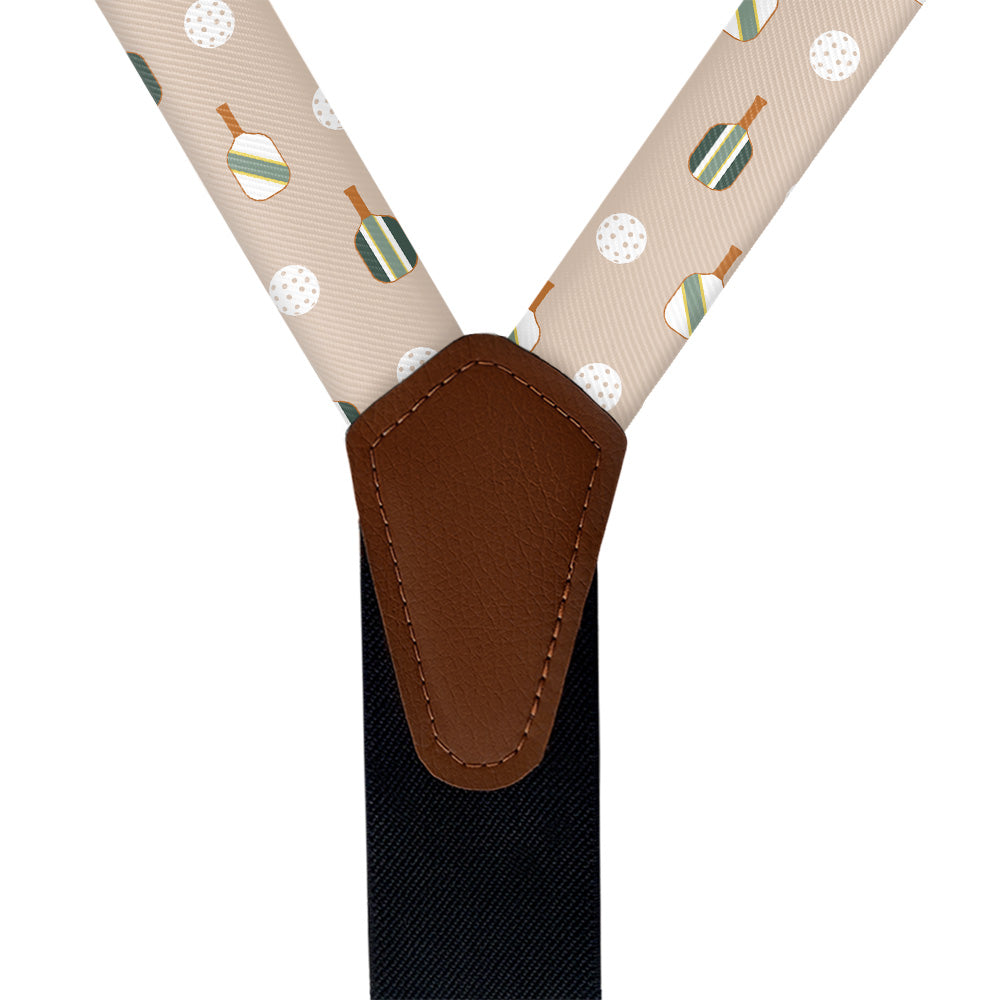Pickler Pickleball Suspenders - Vegan Leather Y-Back - Knotty Tie Co.