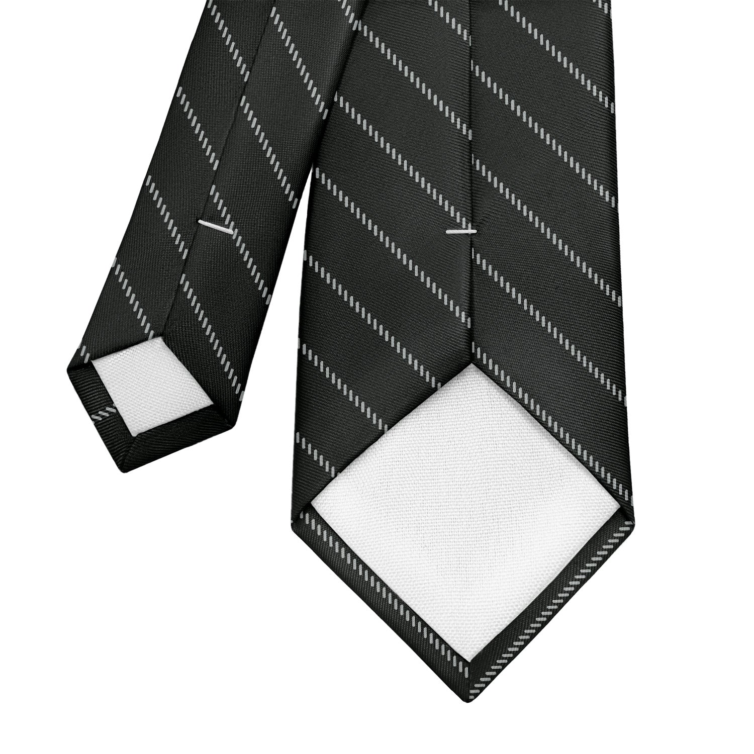 Pin Stripe Necktie - Tipping - Knotty Tie Co.