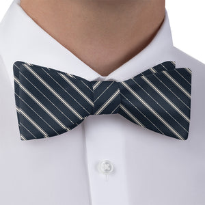 Pin Dot Stripe Bow Tie - Bow Tie with Dress Shirt - Knotty Tie Co.