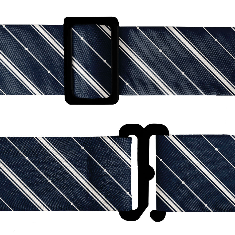 Pin Dot Stripe Bow Tie - Bow Tie Hardware - Knotty Tie Co.