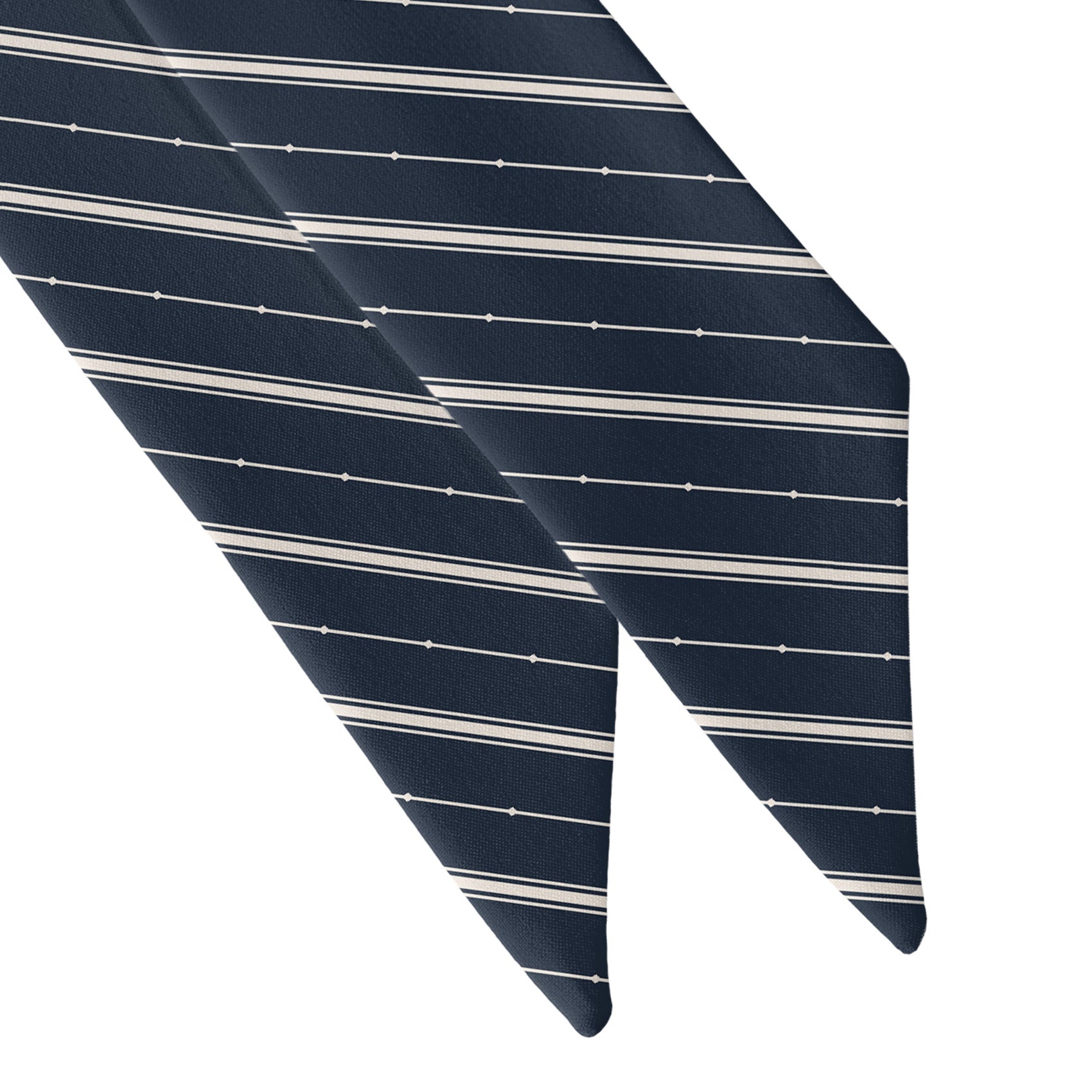 Pin Dot Stripe Hair Scarf - Scarf Tapered Ends - Knotty Tie Co.
