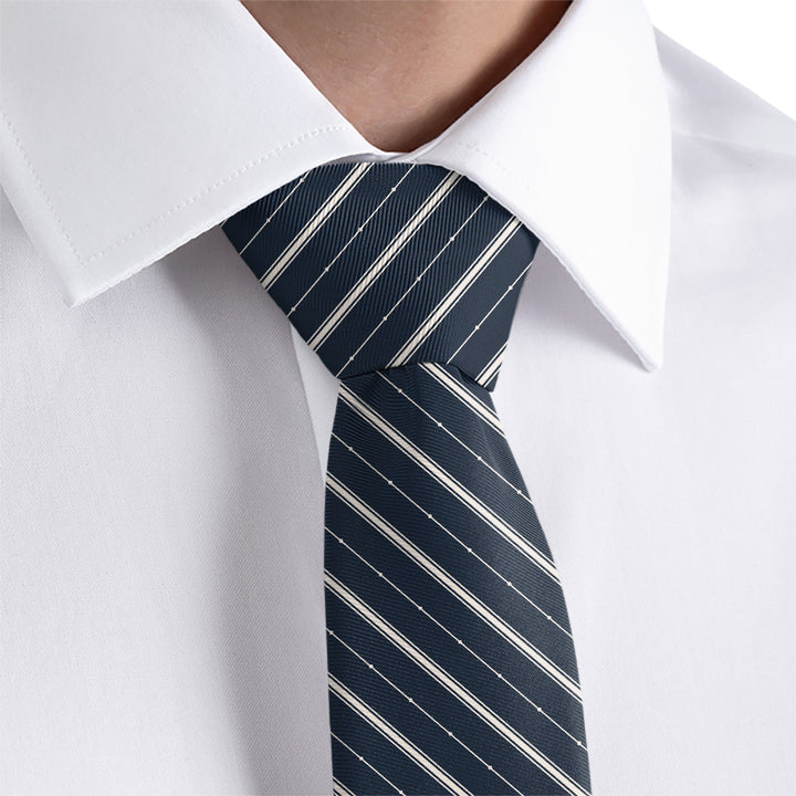 Pin Dot Stripe Necktie - Dress Shirt - Knotty Tie Co.