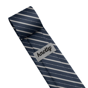 Pin Dot Stripe Necktie - Tag - Knotty Tie Co.