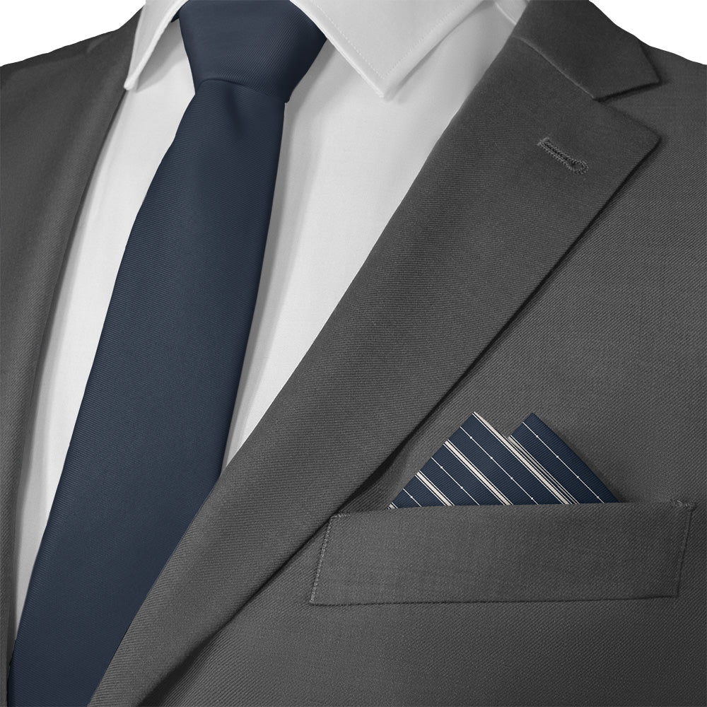 Pin Dot Stripe Pocket Square - Matching Necktie - Knotty Tie Co.