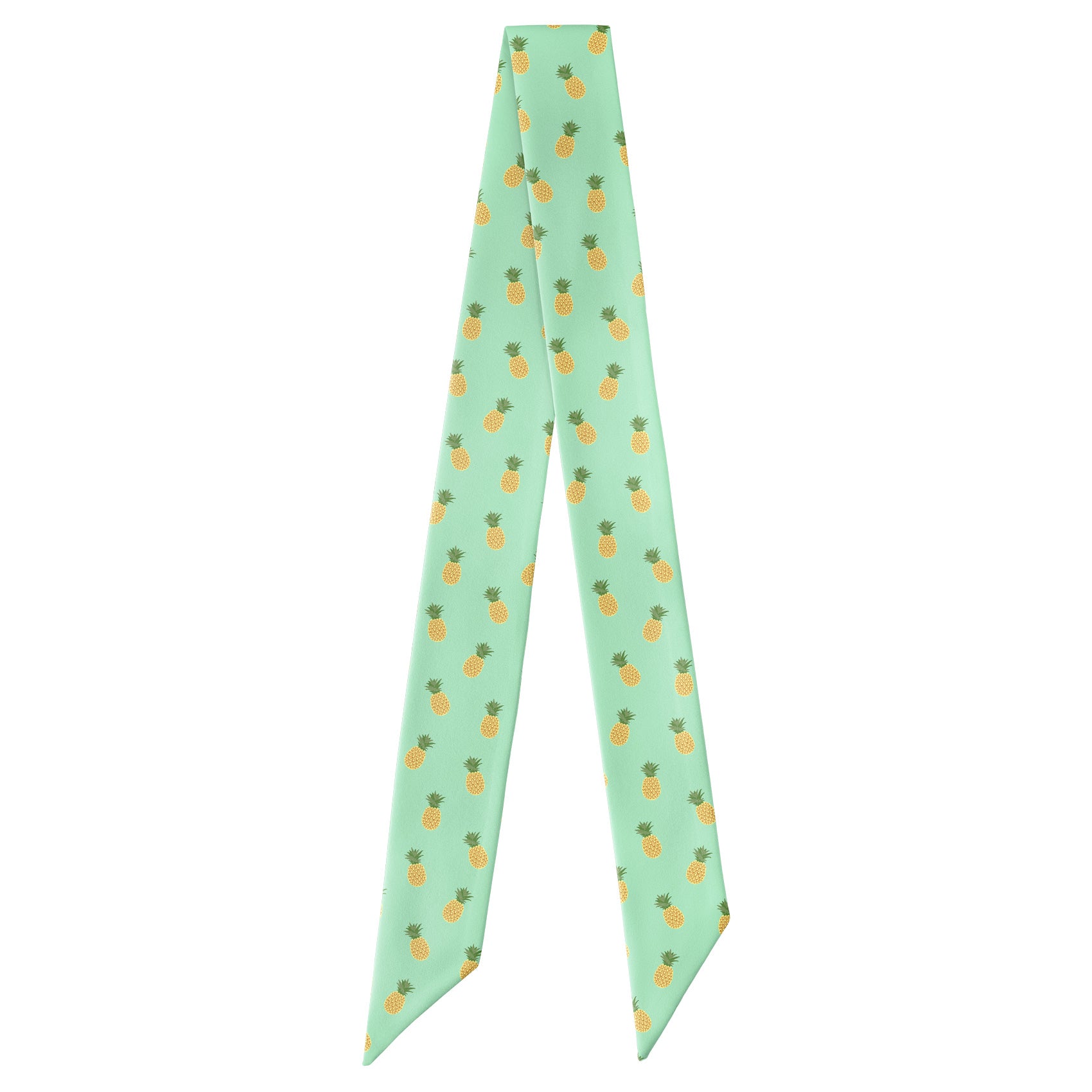 Pineapples Hair Scarf - Full View of Hair Scarf - Knotty Tie Co.