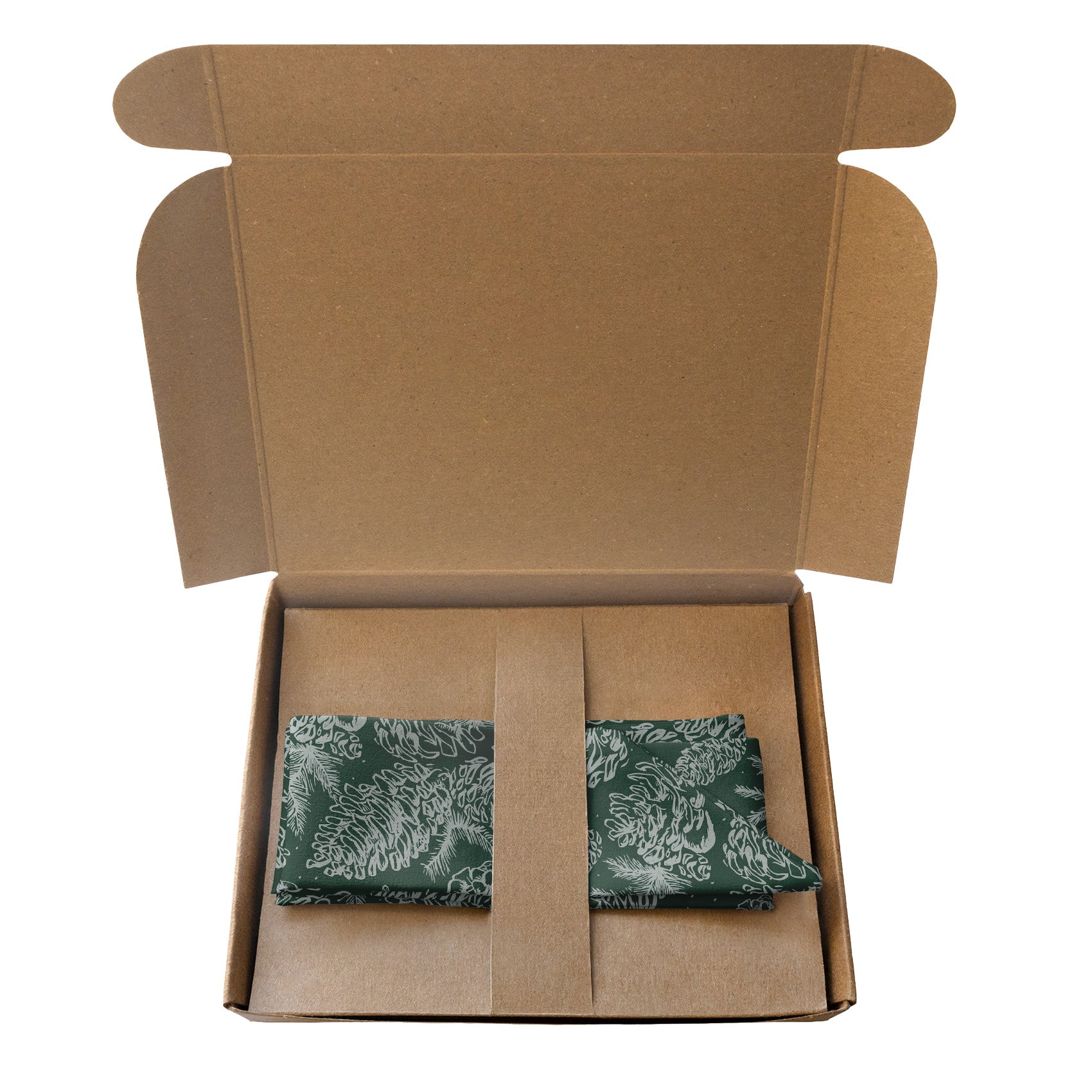 Pinecones Hair Scarf - Packaging - Knotty Tie Co.
