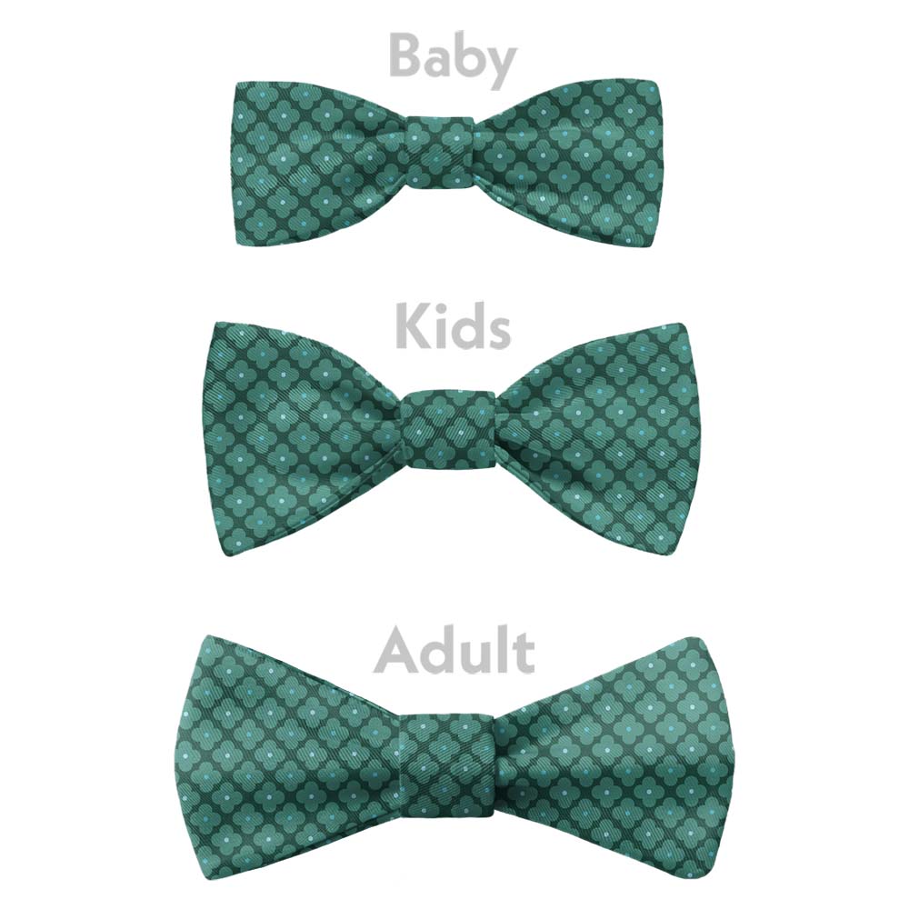 Piquena Floral Bow Tie - Bow Sizes - Knotty Tie Co.