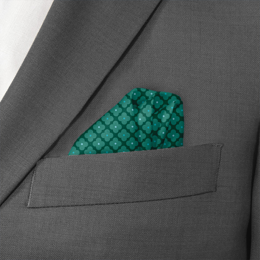 Piquena Floral Pocket Square - Wave Fold - Knotty Tie Co.