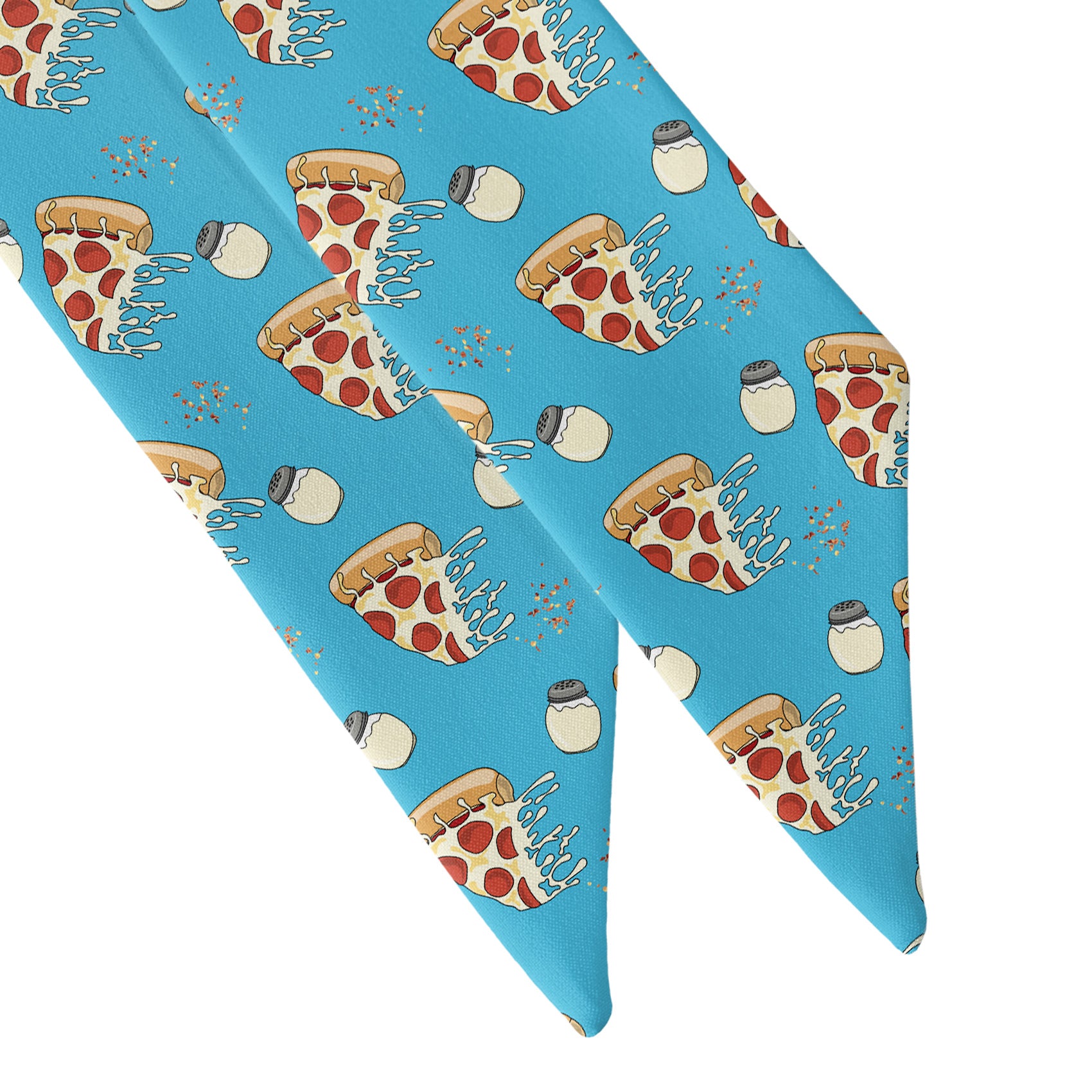 Pizza Party Hair Scarf - Scarf Tapered Ends - Knotty Tie Co.