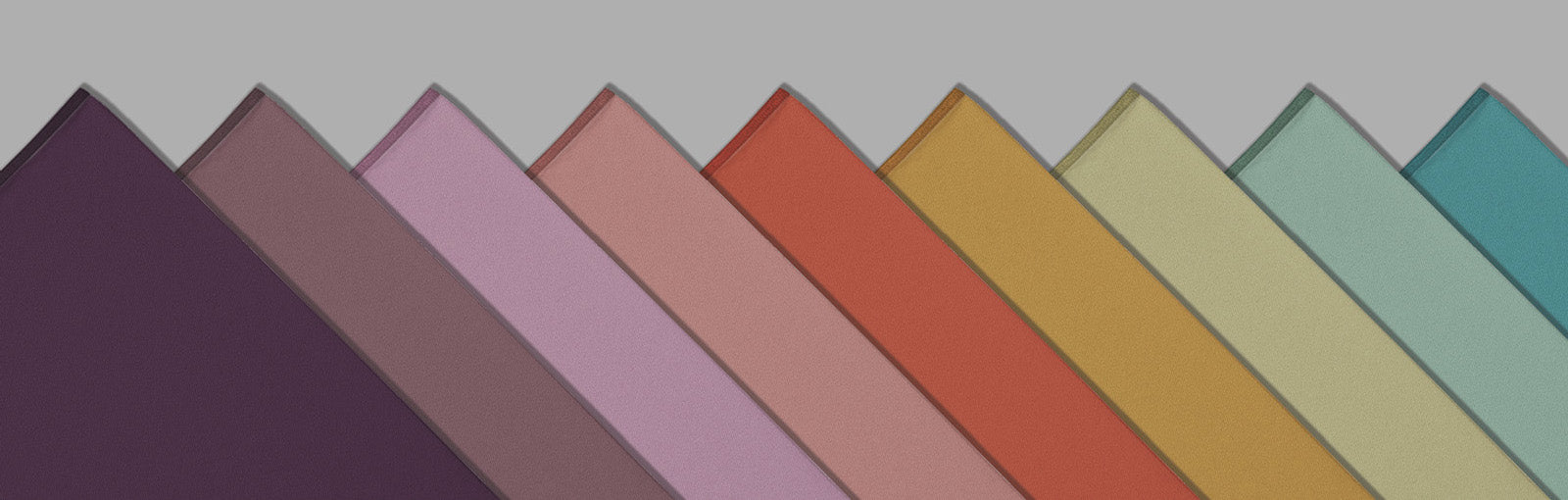 pocket squares in a rainbow of colors