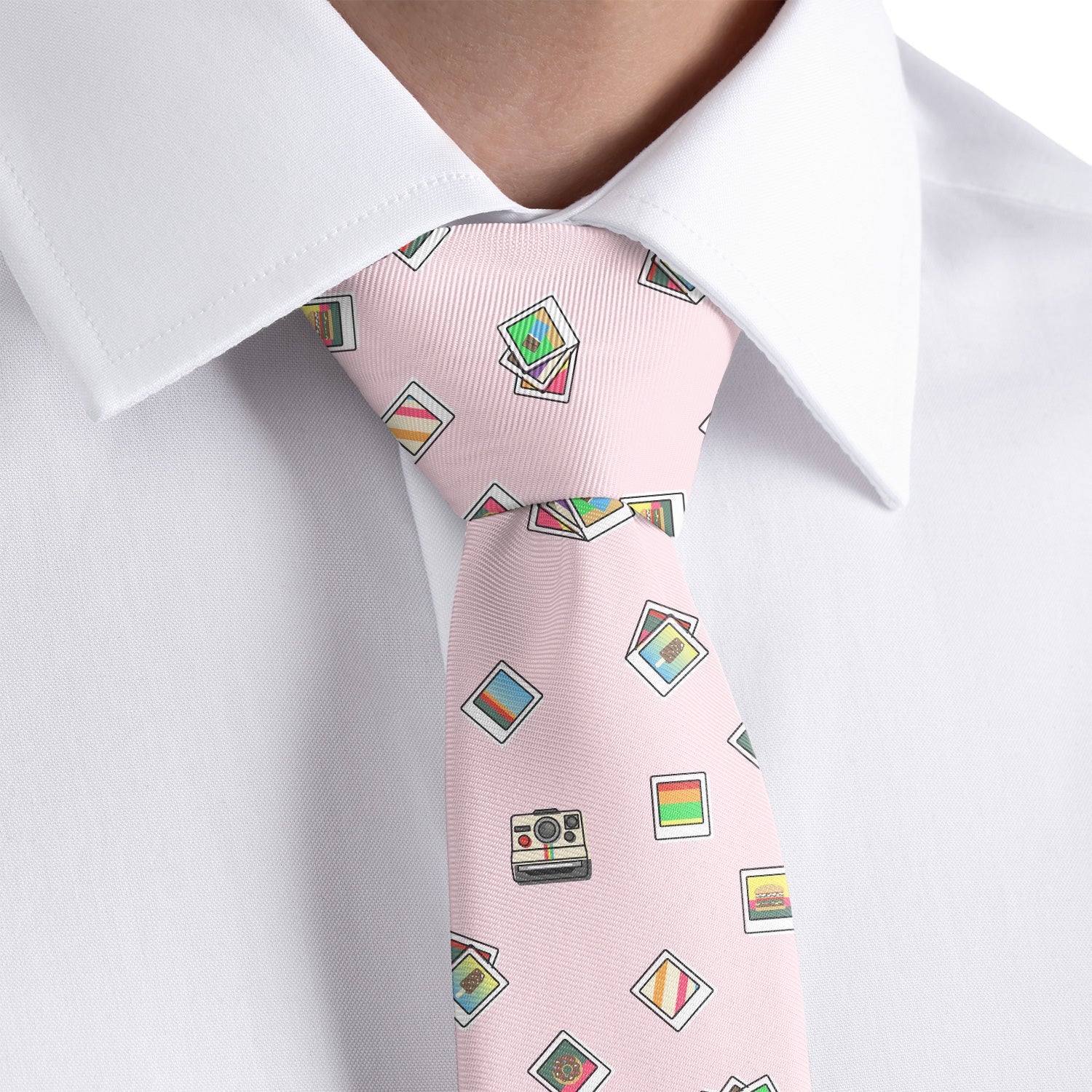 Polaroid Pictures Necktie - Rolled - Knotty Tie Co.