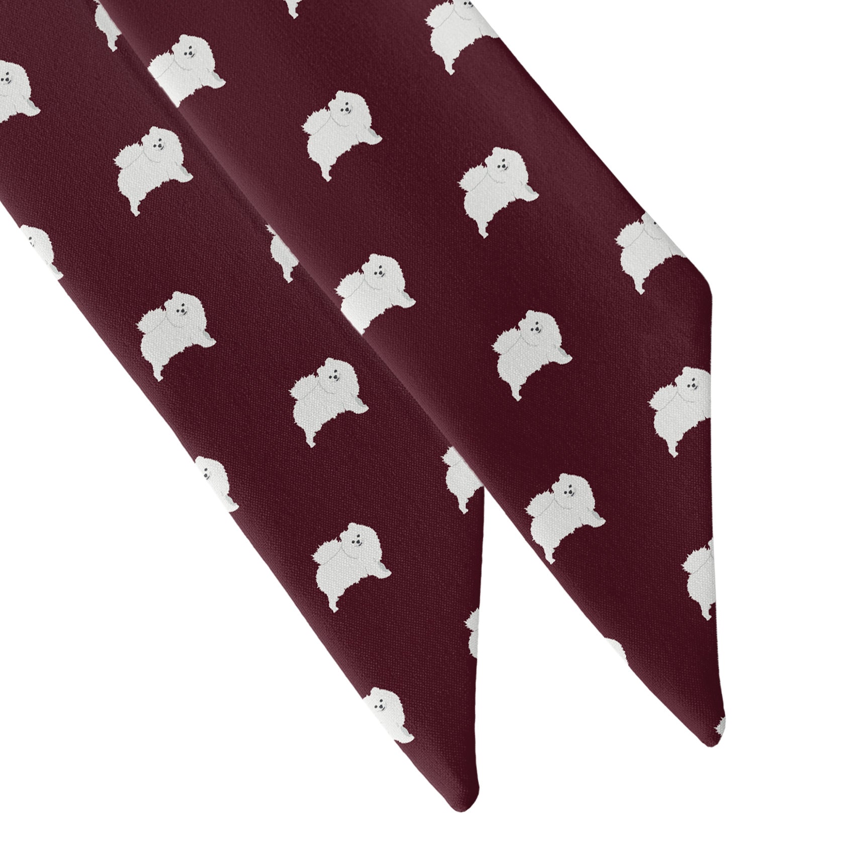 Pomeranian Hair Scarf - Scarf Tapered Ends - Knotty Tie Co.