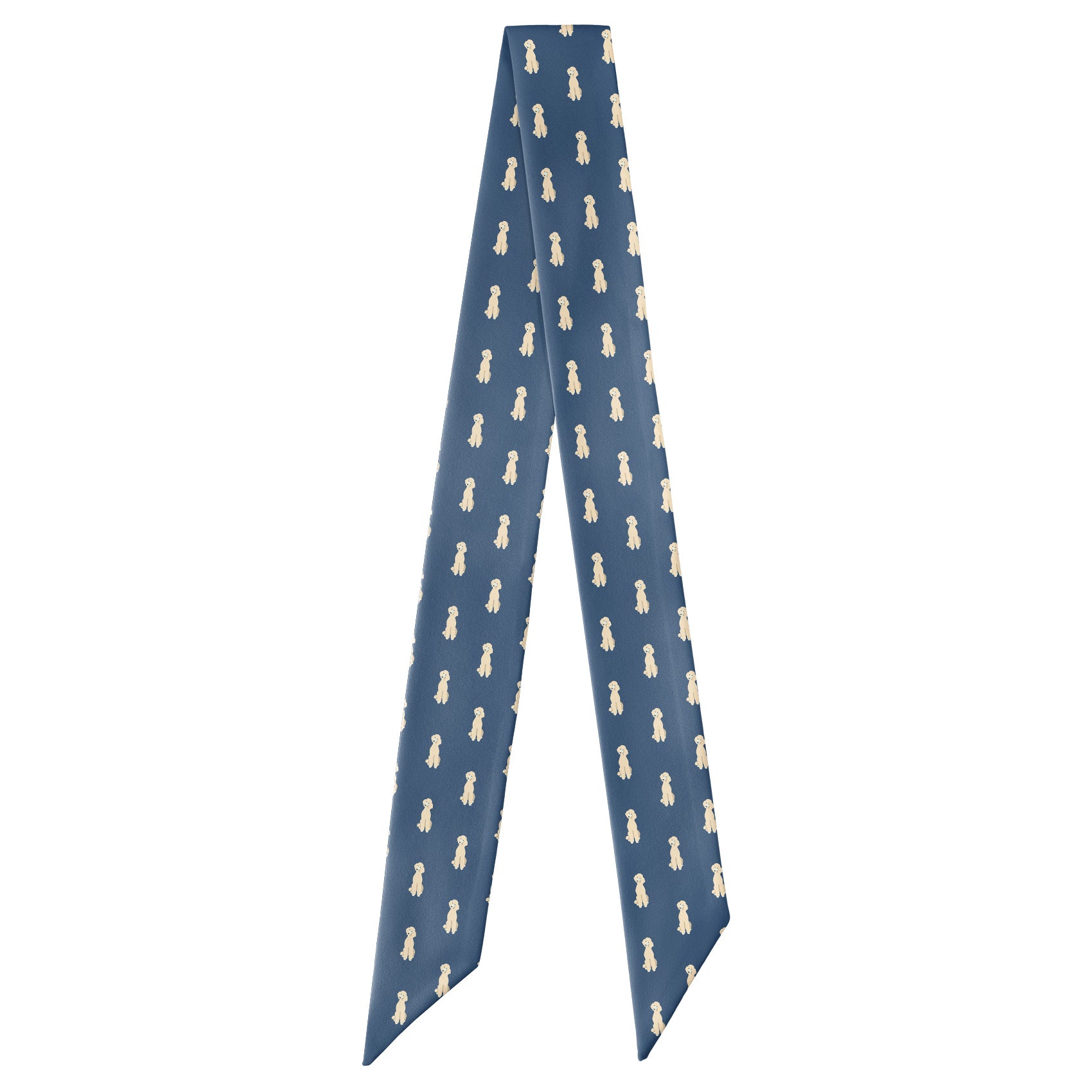 Poodle Hair Scarf - Full View of Hair Scarf - Knotty Tie Co.