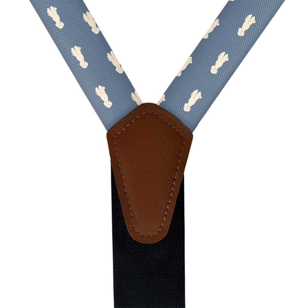 Poodle Suspenders - Vegan Leather Y-Back - Knotty Tie Co.