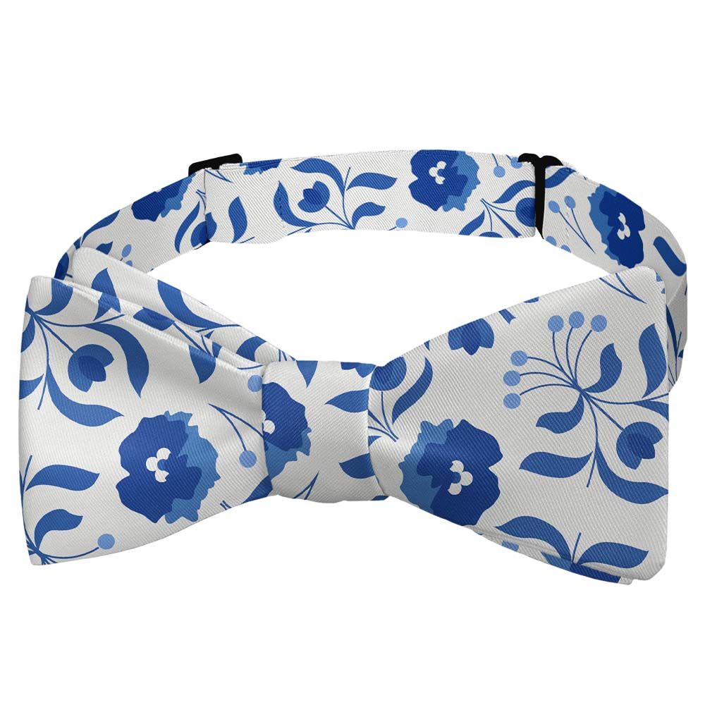 Poppy Floral Bow Tie - Self Tie Bow Tie - Knotty Tie Co.
