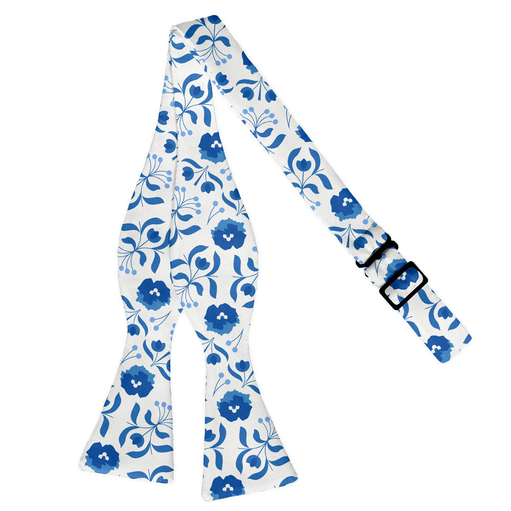 Poppy Floral Bow Tie - Self Tie Flat - Knotty Tie Co.