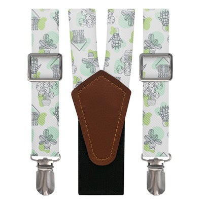 Potted Flow Floral Suspenders