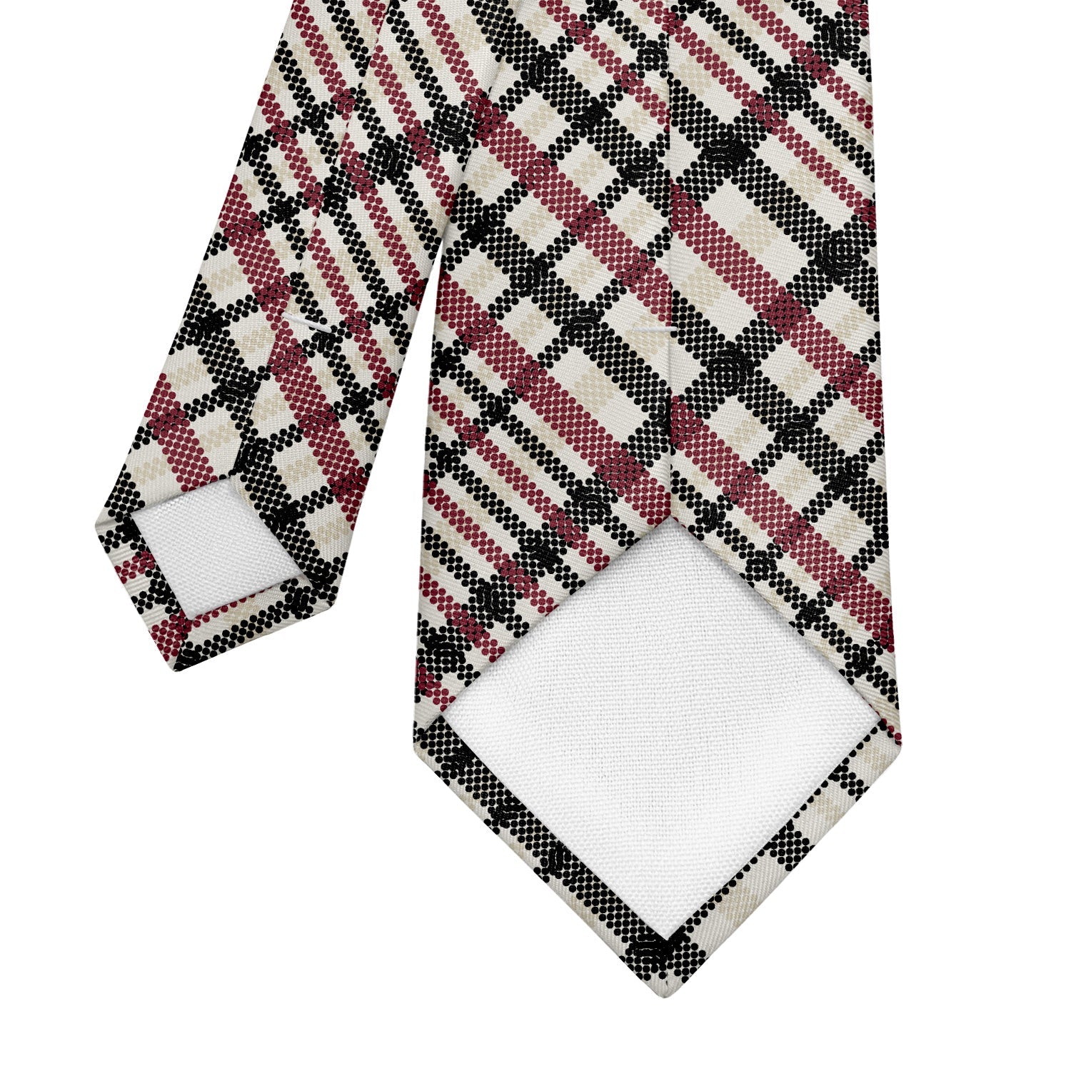 Potter Plaid Necktie - Tipping - Knotty Tie Co.
