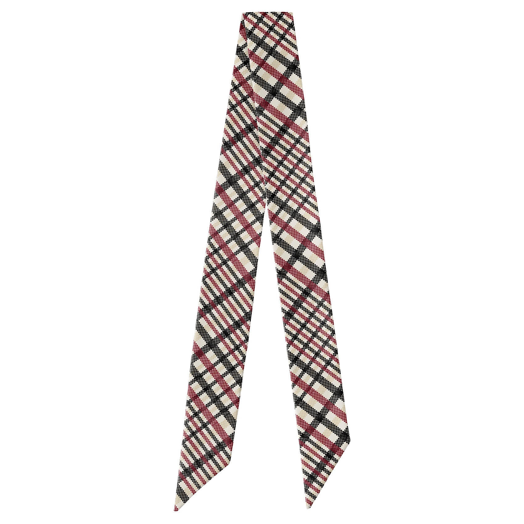 Potter Plaid Hair Scarf - Full View of Hair Scarf - Knotty Tie Co.