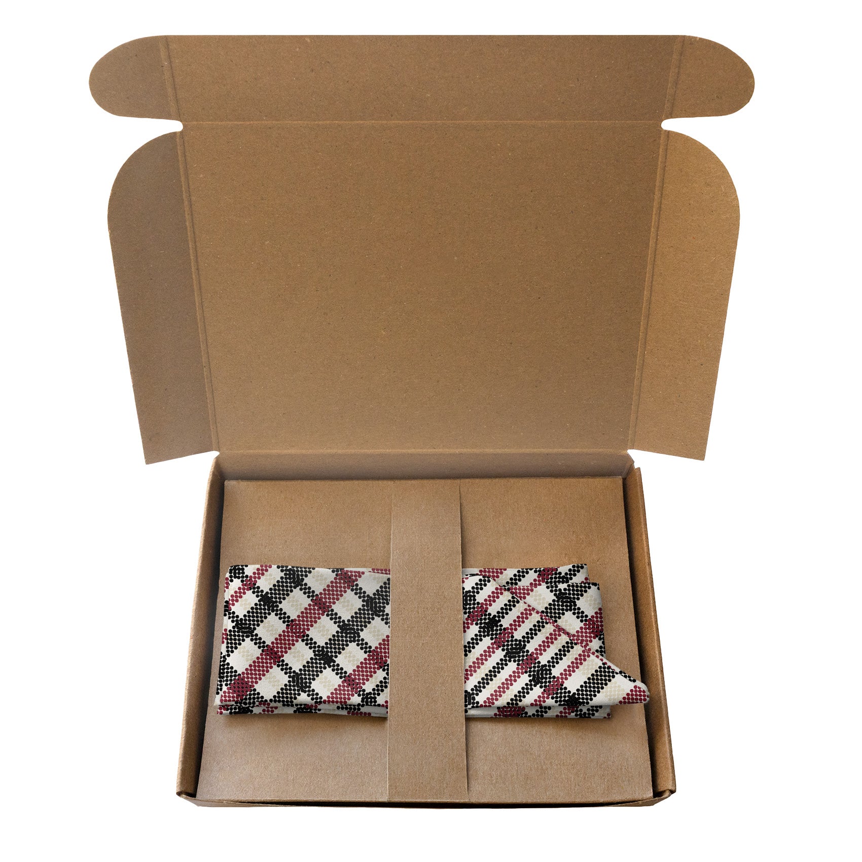 Potter Plaid Hair Scarf - Packaging - Knotty Tie Co.