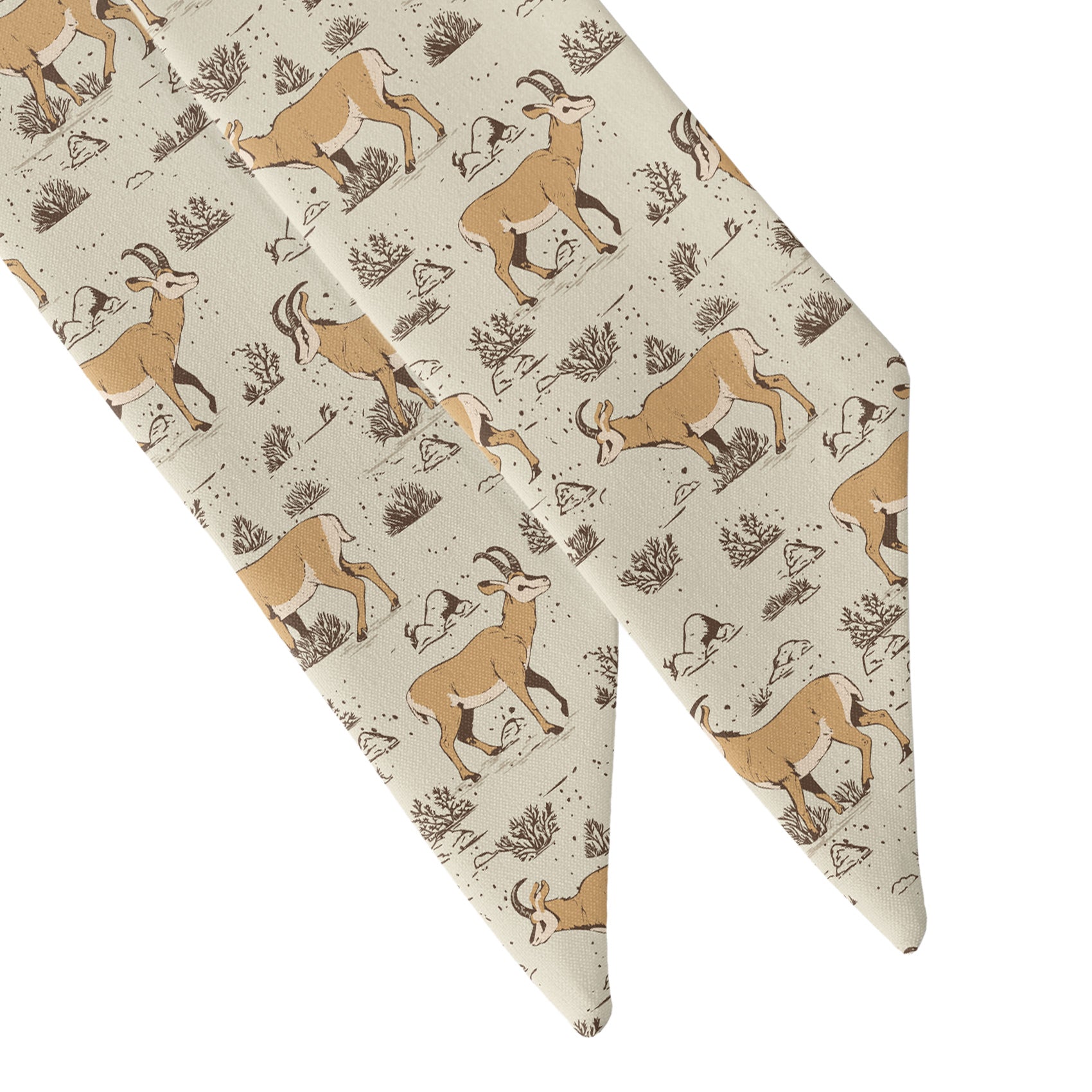 Prairie Pronghorn Hair Scarf - Scarf Tapered Ends - Knotty Tie Co.