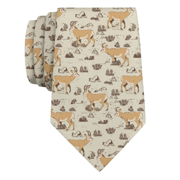 Prairie Pronghorn Necktie - Rolled - Knotty Tie Co.