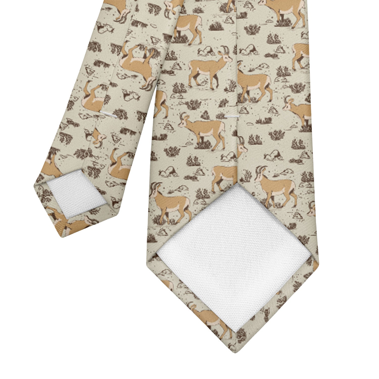 Prairie Pronghorn Necktie - Tipping - Knotty Tie Co.