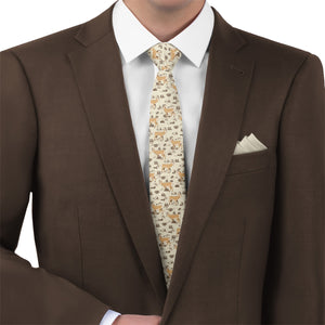 Prairie Pronghorn Necktie - Matching Pocket Square - Knotty Tie Co.
