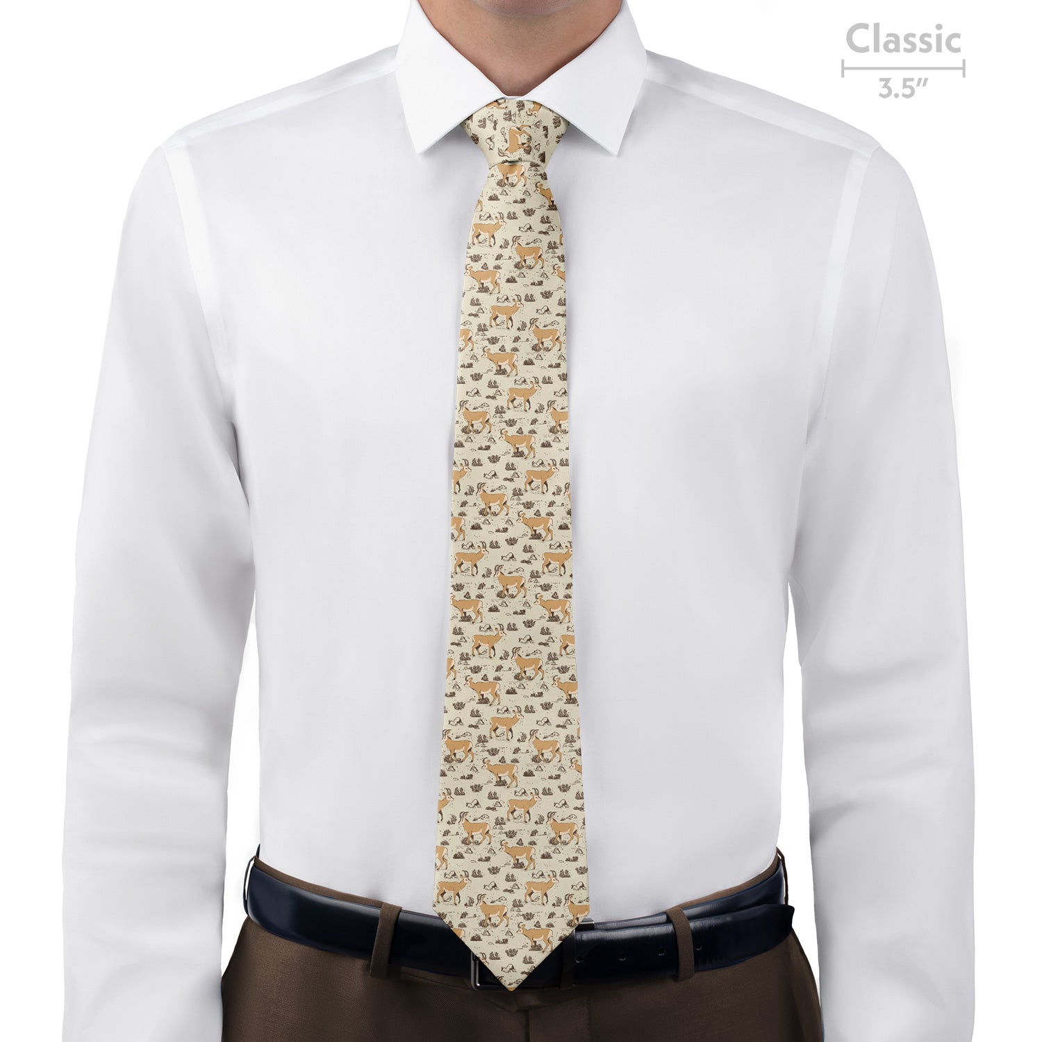 Prairie Pronghorn Necktie - Classic  - Knotty Tie Co.