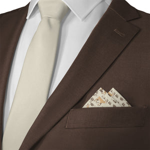 Prairie Pronghorn Pocket Square - Matching Necktie - Knotty Tie Co.