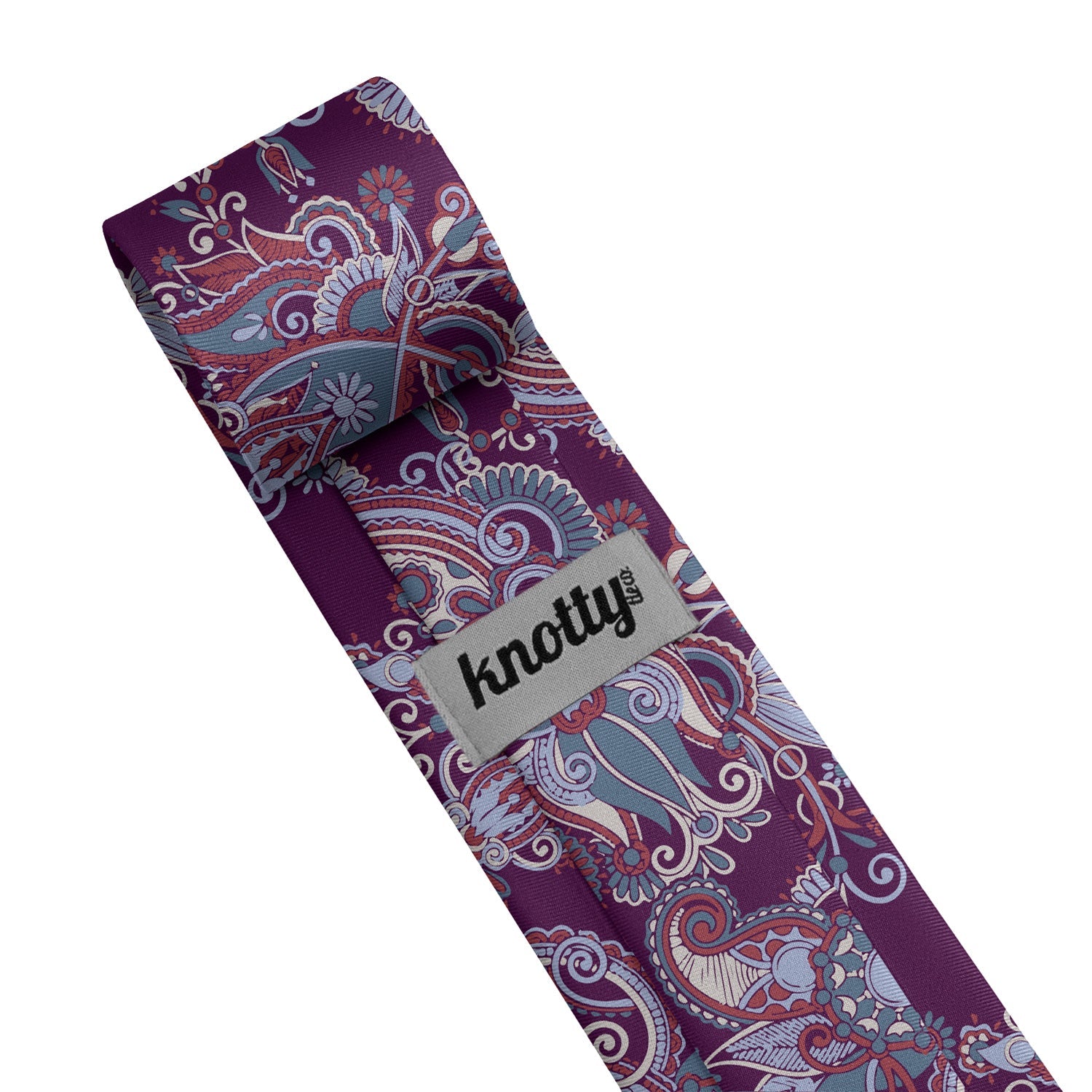 Prestige Paisley Necktie - Tag - Knotty Tie Co.