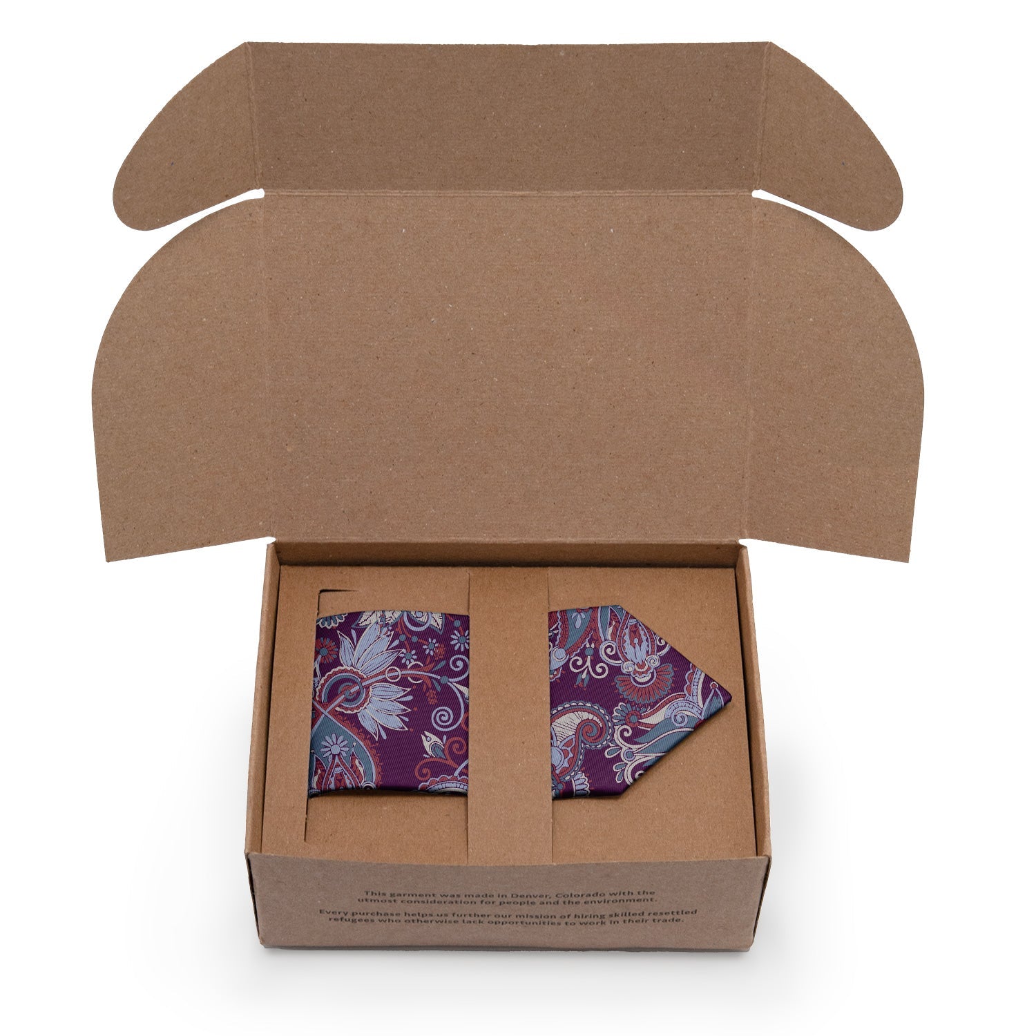 Prestige Paisley Necktie - Packaging - Knotty Tie Co.