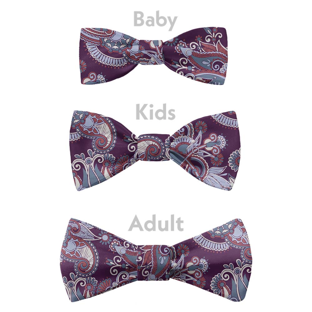 Prestige Paisley Bow Tie - Bow Sizes - Knotty Tie Co.
