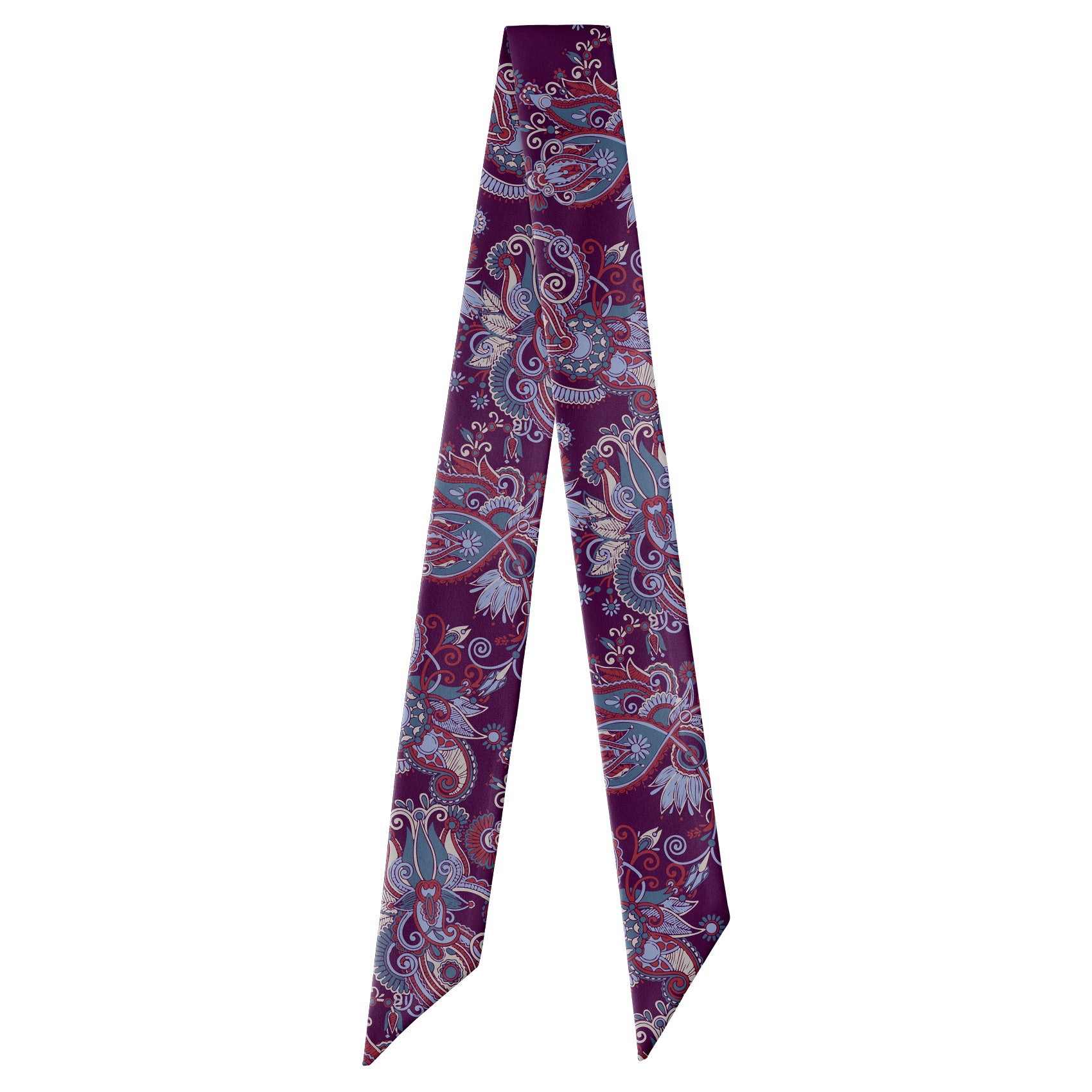 Prestige Paisley Hair Scarf - Full View of Hair Scarf - Knotty Tie Co.