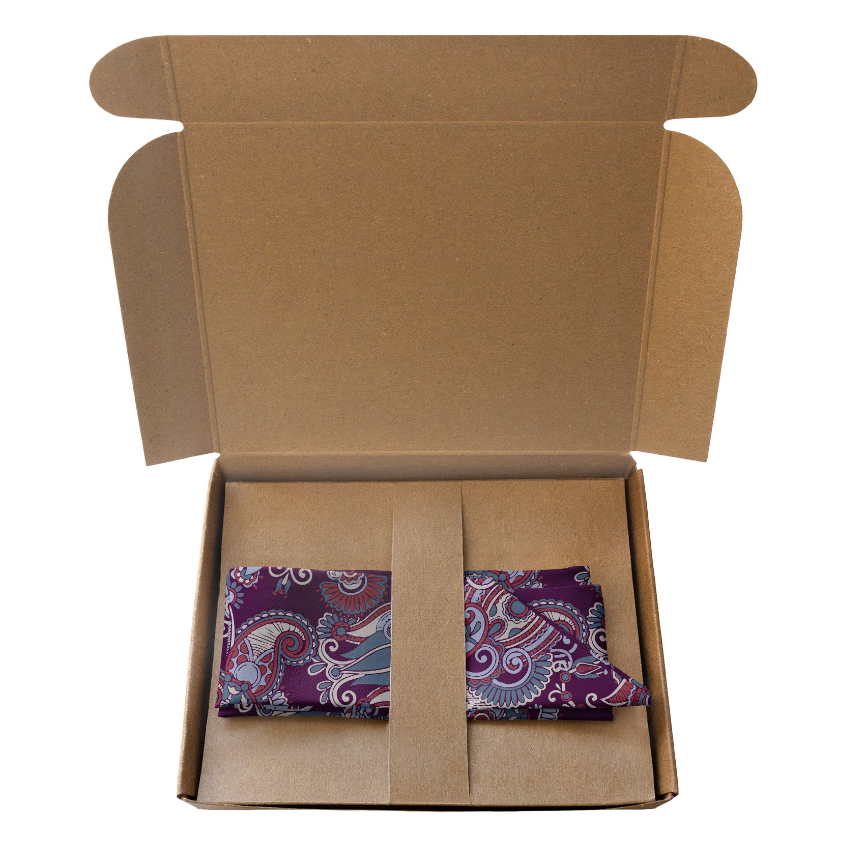 Prestige Paisley Hair Scarf - Packaging - Knotty Tie Co.