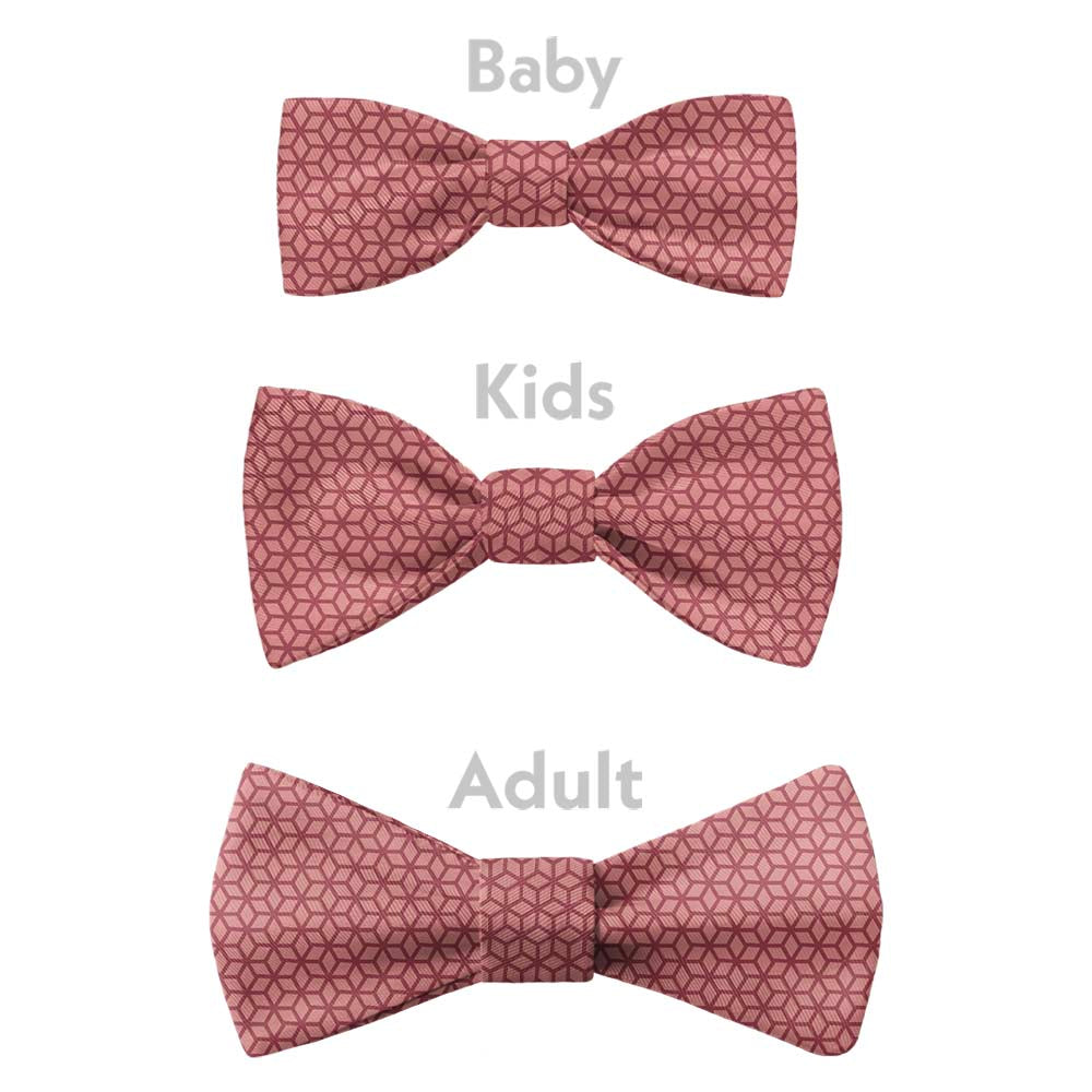 Preston Geometric Bow Tie - Bow Sizes - Knotty Tie Co.