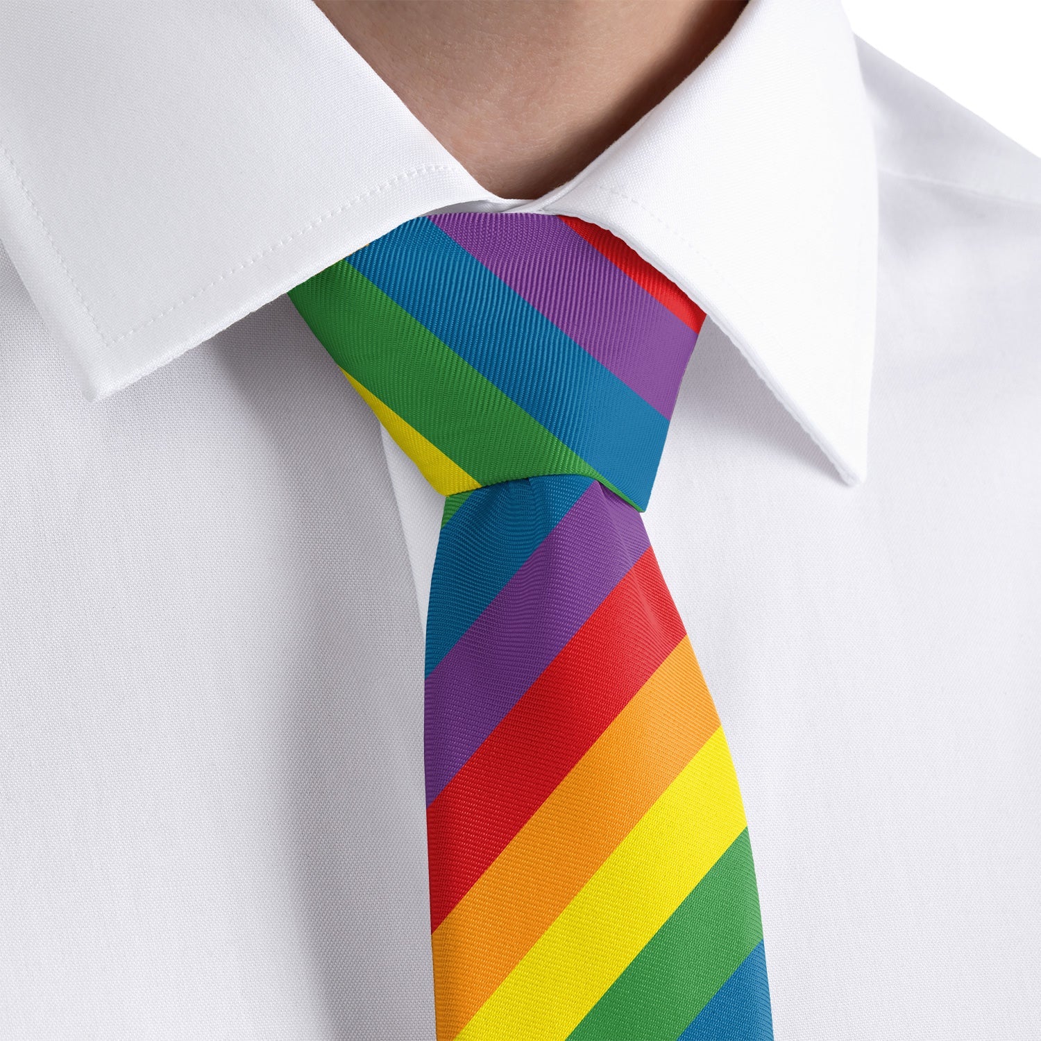 Pride Flag Necktie - Dress Shirt - Knotty Tie Co.