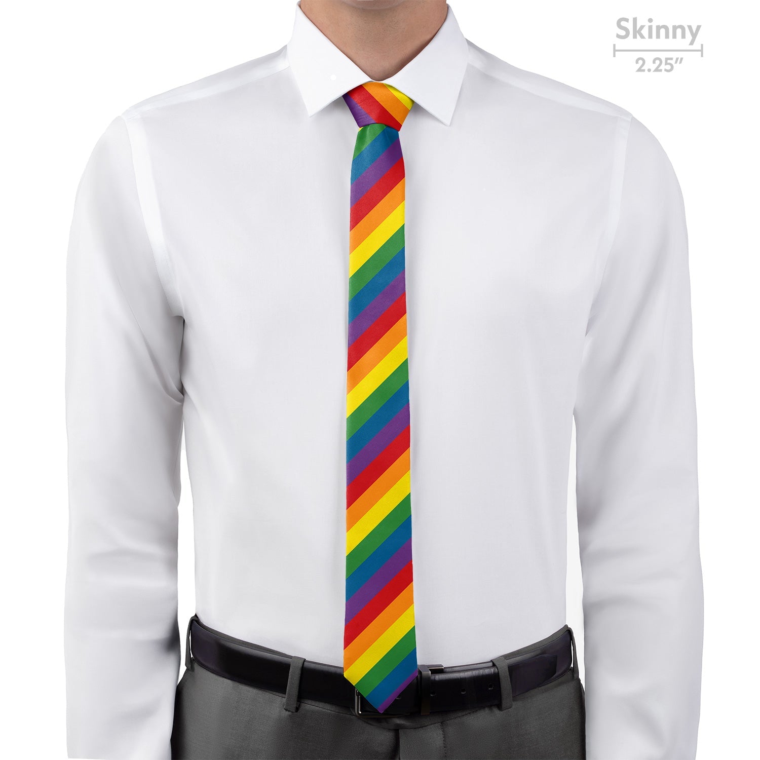 Pride Flag Necktie - Skinny - Knotty Tie Co.