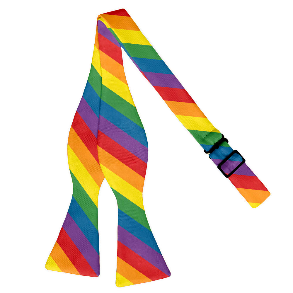 Pride Flag Bow Tie - Adult Extra-Long Self-Tie 18-21" -  - Knotty Tie Co.