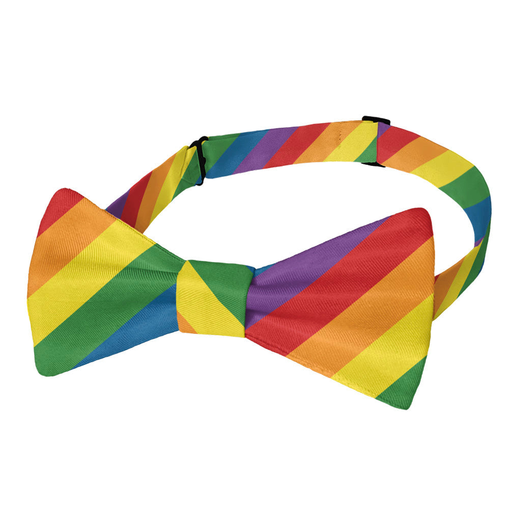 Pride Flag Bow Tie - Adult Pre-Tied 12-22" -  - Knotty Tie Co.