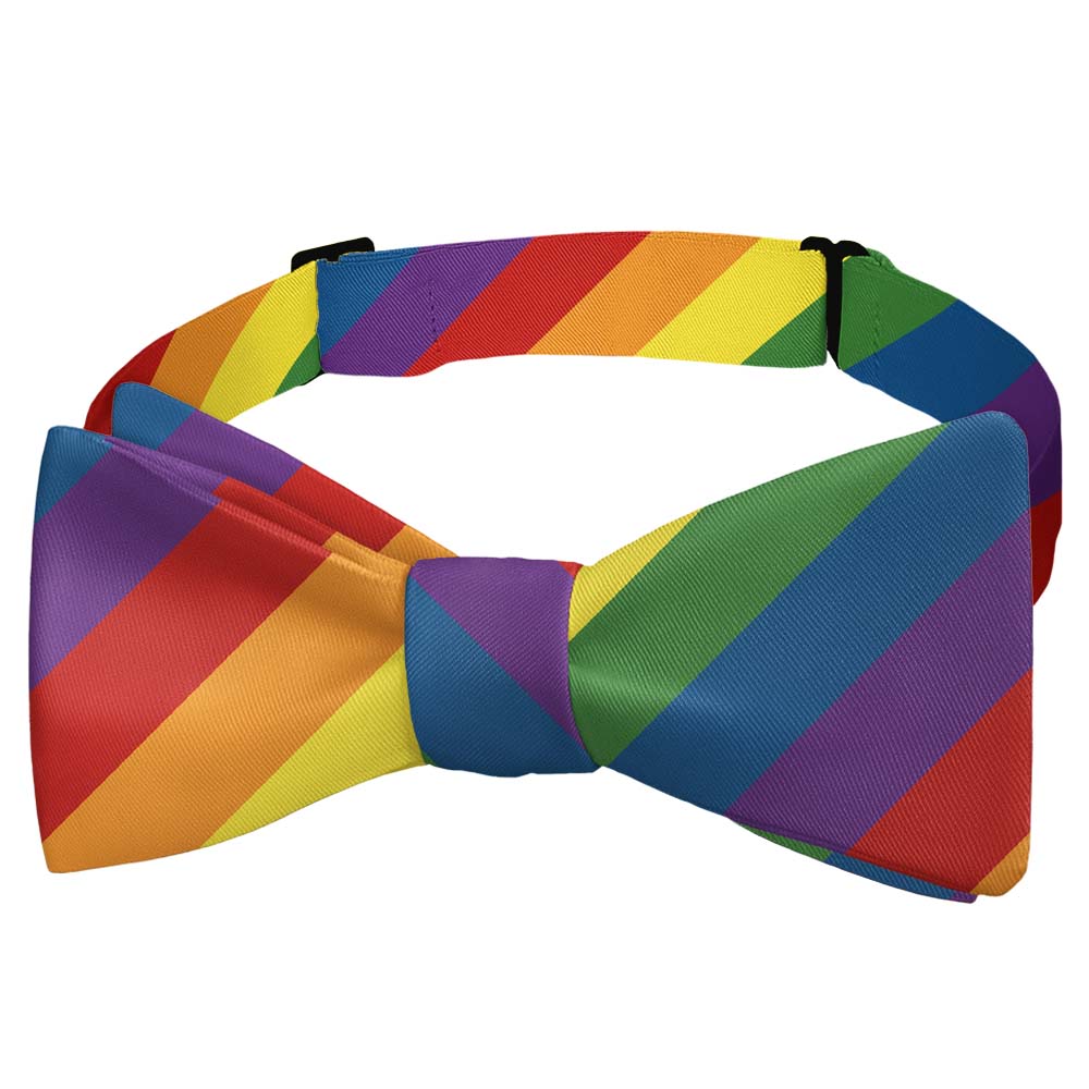 Pride Flag Bow Tie - Self Tie Bow Tie - Knotty Tie Co.