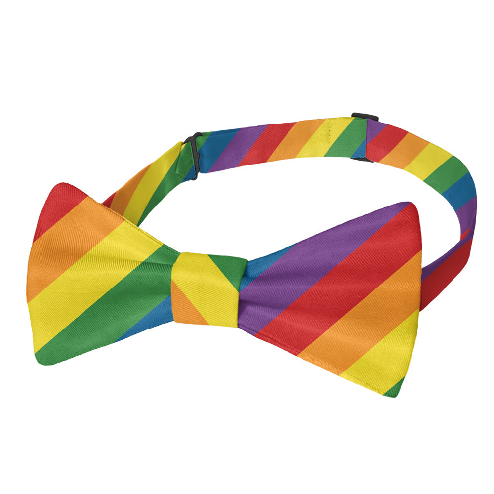 Pride Flag Bow Tie - Pre-Tied Bow Tie - Knotty Tie Co.