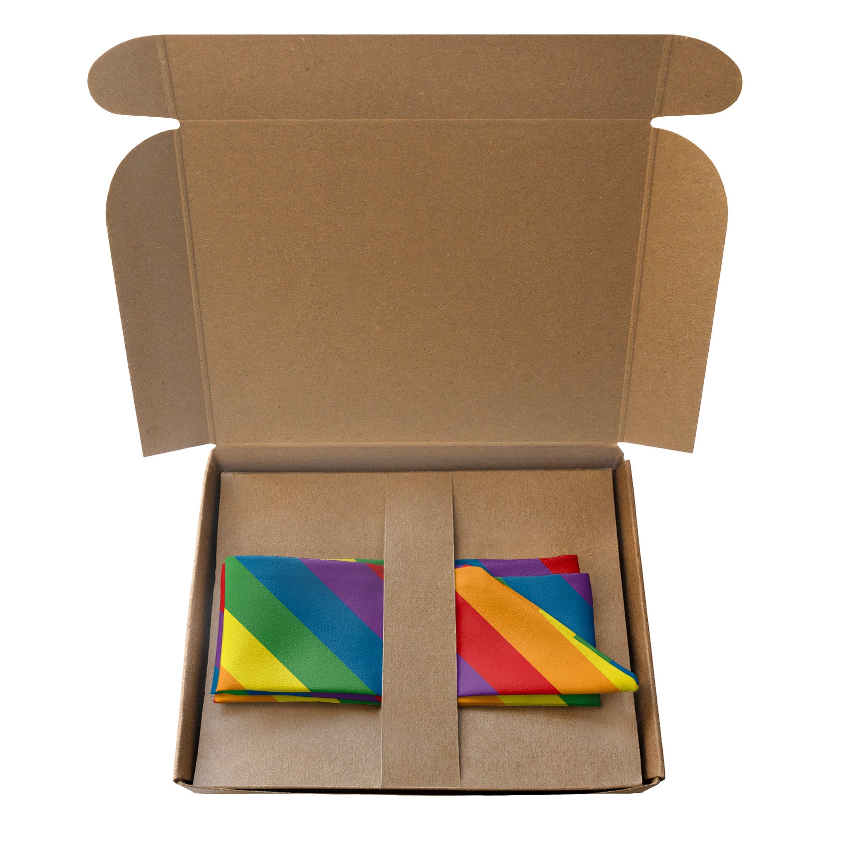 Pride Flag Hair Scarf - Packaging - Knotty Tie Co.