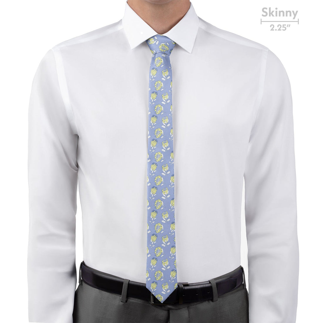 Protea Floral Necktie - Skinny - Knotty Tie Co.