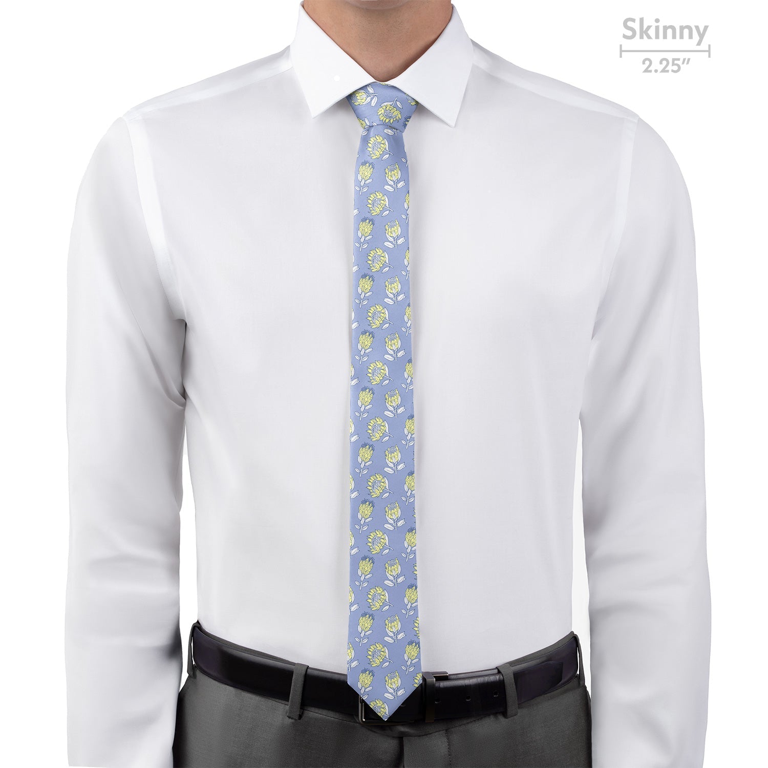 Protea Floral Necktie - Skinny - Knotty Tie Co.
