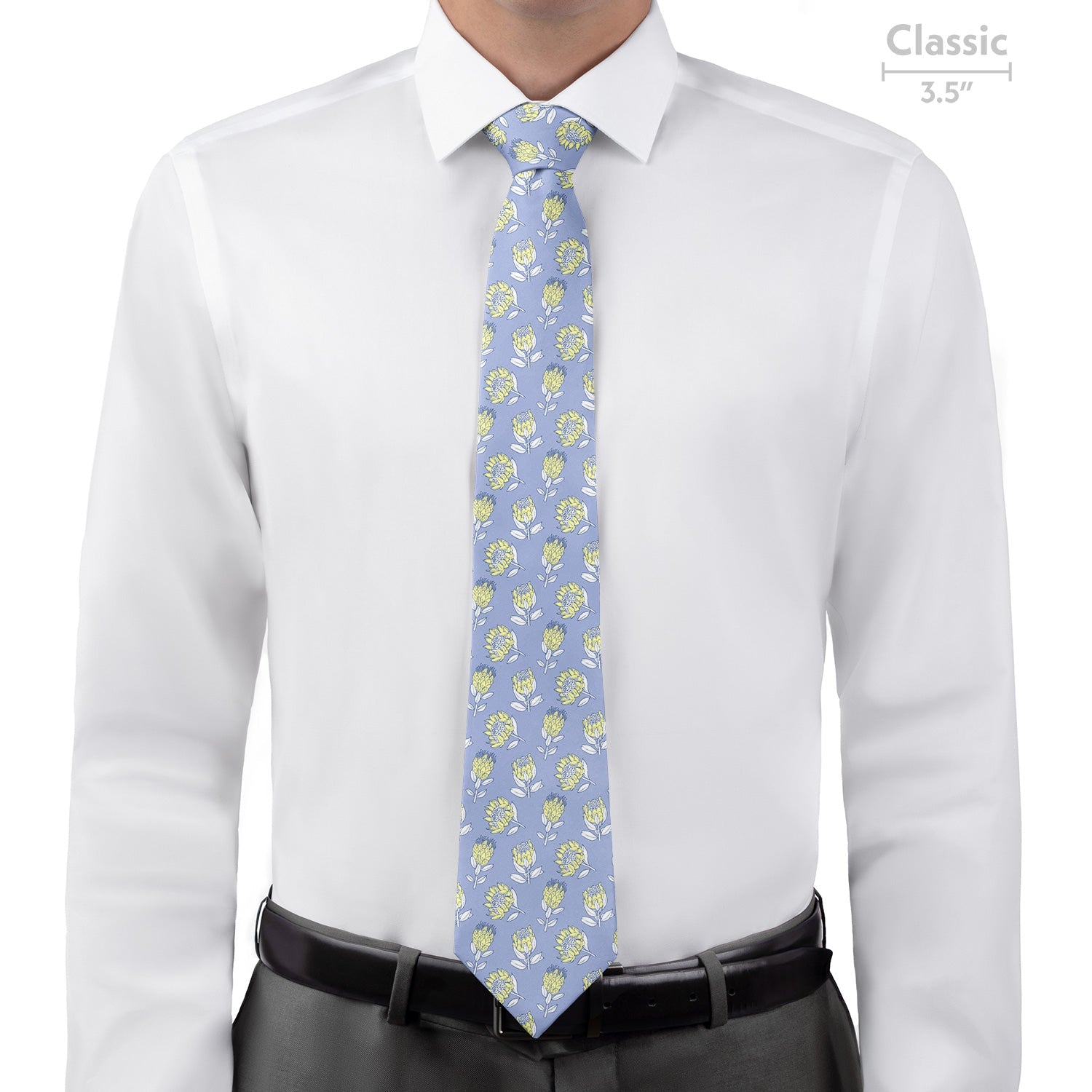 Protea Floral Necktie - Classic - Knotty Tie Co.