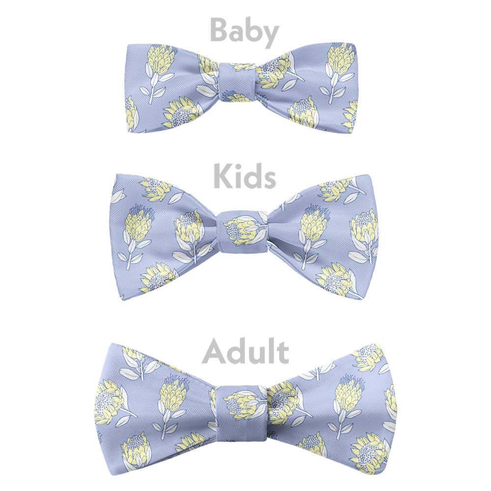 Protea Floral Bow Tie - Bow Sizes - Knotty Tie Co.
