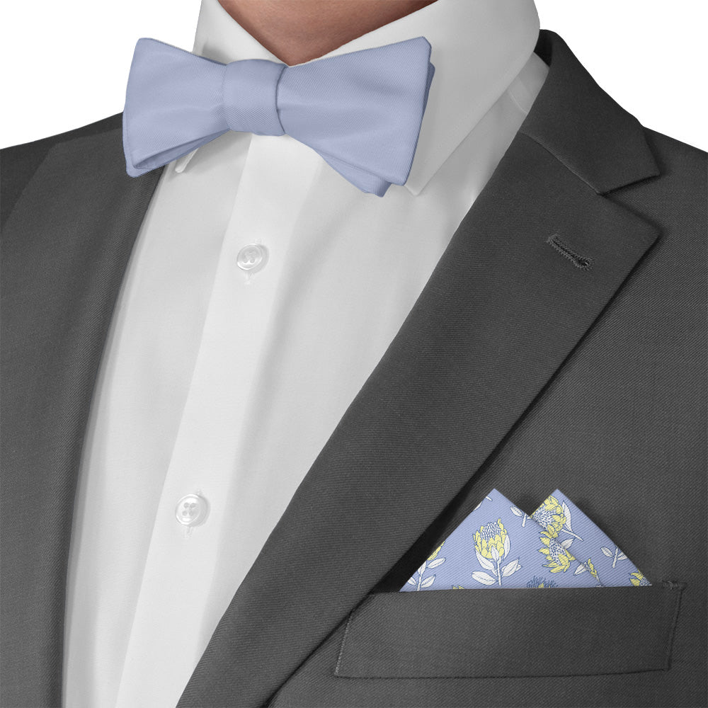 Protea Floral Pocket Square - Matching Bow Tie - Knotty Tie Co.