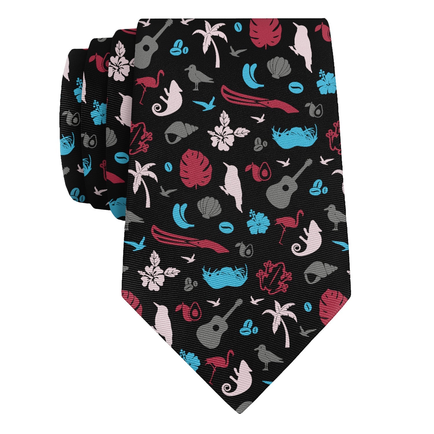 Puerto Rico Heritage Necktie - Rolled - Knotty Tie Co.