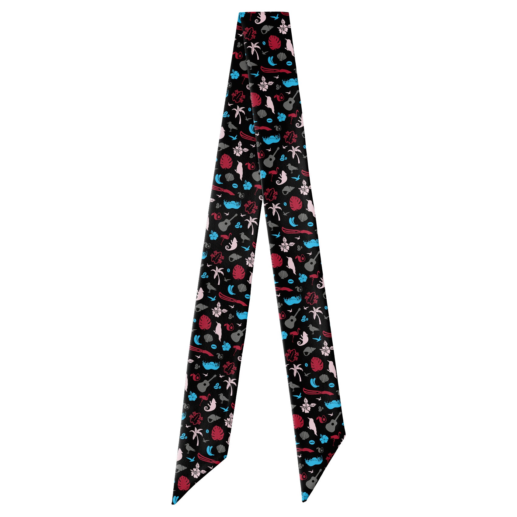 Puerto Rico Heritage Hair Scarf - Full View of Hair Scarf - Knotty Tie Co.